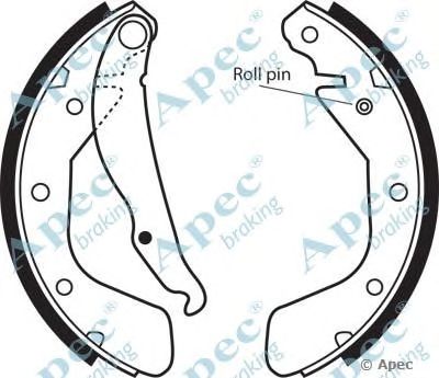 APEC BRAKING shu492 -  Комплект тормозных колодок